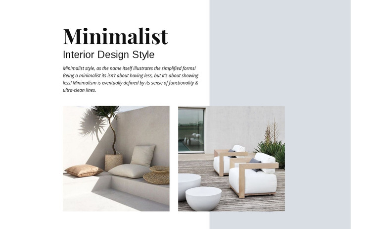 Try a warm gray HTML Template