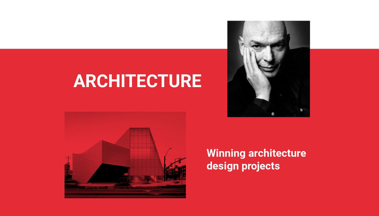 Winning architecture One Page Template