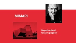 Kazandıran Mimari - Psd Web Sitesi Modeli