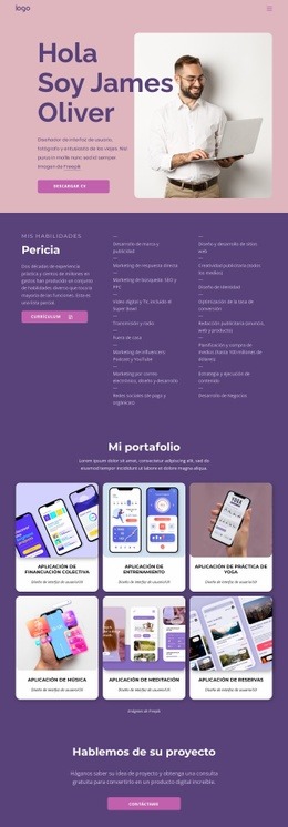 Diseño De Sitio Web Desarrollador De Aplicaciones Profesional Para Cualquier Dispositivo