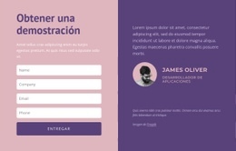 Formulario De Contacto Con Texto: Página De Destino Profesional Personalizable