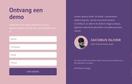 Slimme Mockupsoftware Voor Contactformulier Met Tekst