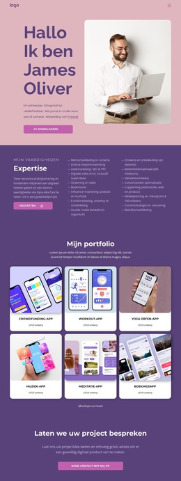 Professionele App-Ontwikkelaar - Beste Websitesjabloonontwerp