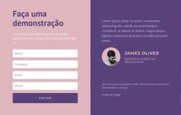 Formulário De Contato Com Texto