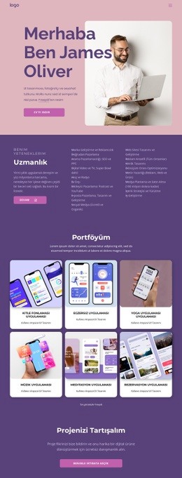 Profesyonel Uygulama Geliştiricisi - Free HTML Website Builder