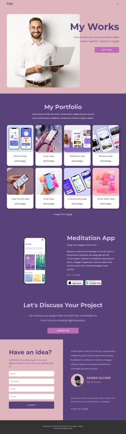 Amazing portfolio - CSS Template by Nicepage