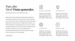 Encabezado, Texto Y Servicios