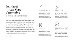 Titre, Texte Et Services - Maquette De Conception Web