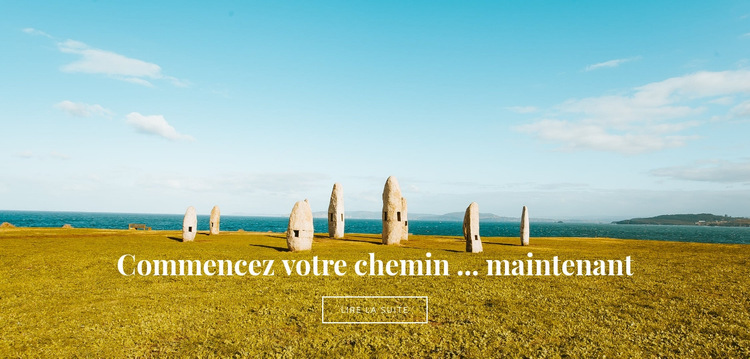 Commencez votre chemin maintenant Modèle de site Web