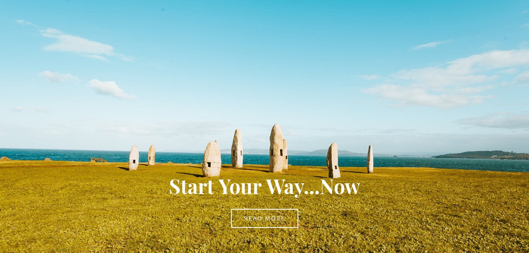 Start your way now Homepage Design