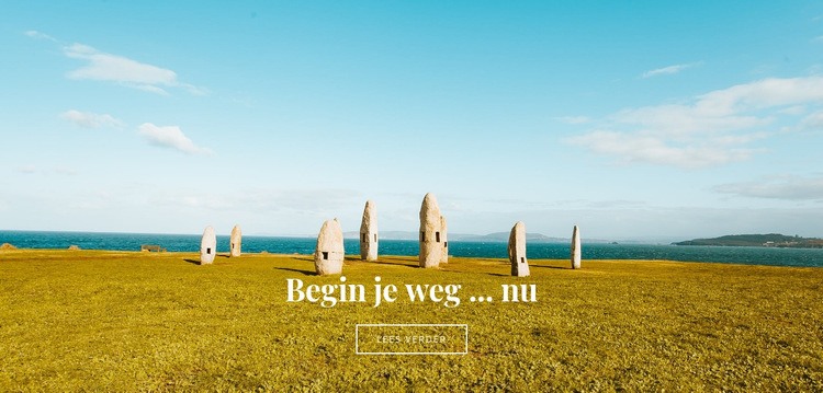 Begin nu uw weg Bestemmingspagina