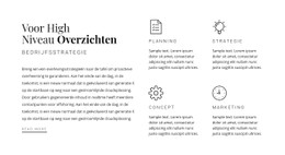 Responsieve HTML Voor Rubriek, Tekst En Services