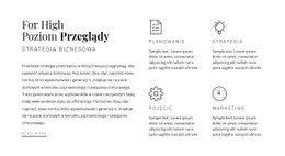 Responsywny HTML Dla Nagłówek, Tekst I Usługi