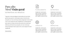 Título, Texto E Serviços - Construtor De Sites Fácil De Usar