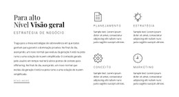 HTML Responsivo Para Título, Texto E Serviços