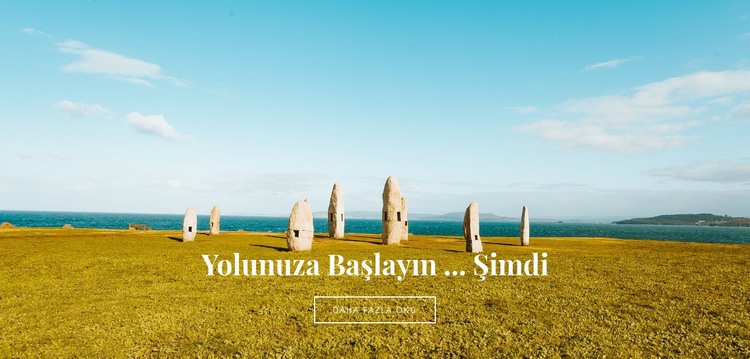 Şimdi yolunuza başlayın Şablon