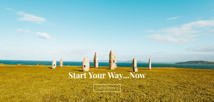 Start your way now Landing Page