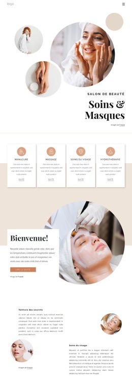 Conception De Site Web Pour Soins Du Corps Et Massages