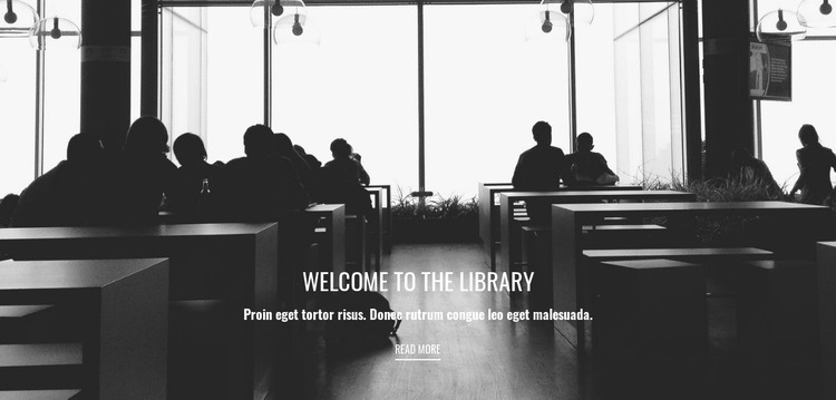 Educational library Html Website Builder
