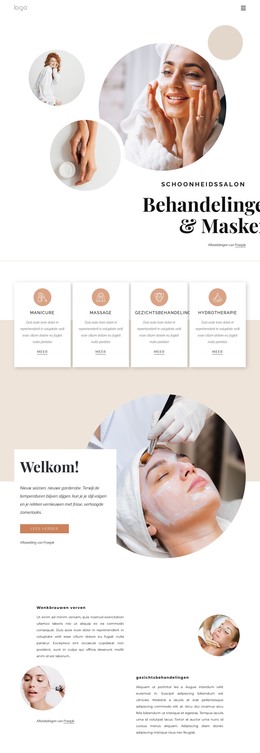 CSS-Sjabloon Voor Lichaamsbehandelingen En Massages