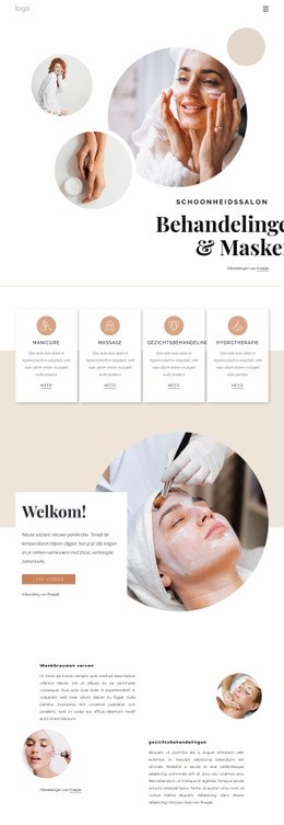 Lichaamsbehandelingen En Massages - HTML Website Creator