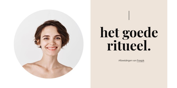 Diepe reiniging Website ontwerp