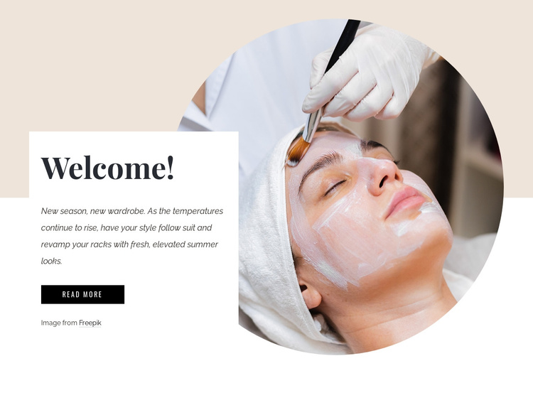 Corrective spa facial Joomla Template