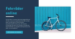 Fahrräder Online HTML-Vorlagen