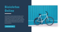 Bicicletas Online - Maqueta De Sitio Web De Descarga Gratuita