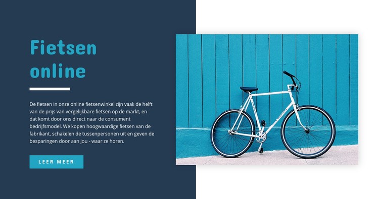 Fietsen online CSS-sjabloon