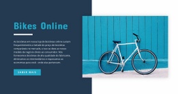 Modelo HTML5 Multifuncional Para Bicicletas Online