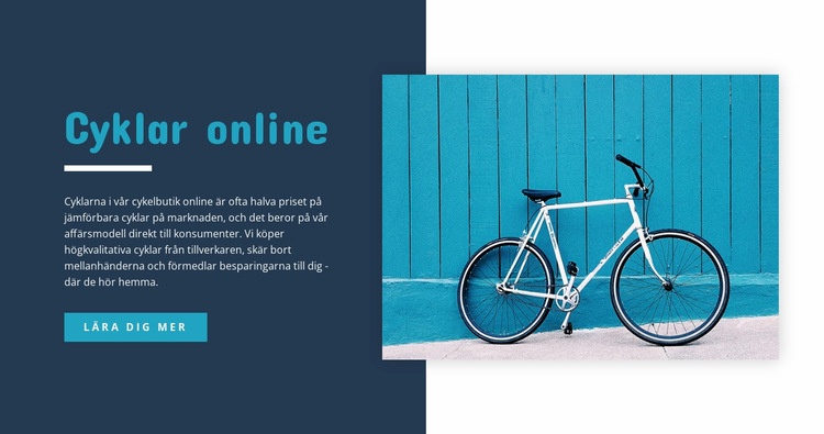 Cyklar online CSS -mall