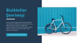 Online Bisikletler - Ücretsiz Indirilebilen Web Sitesi Maketi