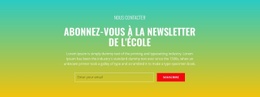 Abonnez-Vous À La Newsletter De L'École - Conception Des Fonctionnalités