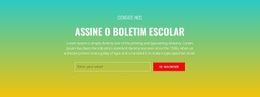 Assine O Boletim Escolar - Modelo De Site Gratuito