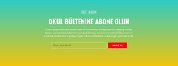 Okul Haber Bültenine Abone Olun Için CSS Menüsü