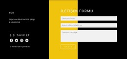 Kişiler Ve Iletişim Formu - Ücretsiz HTML5 Şablonu