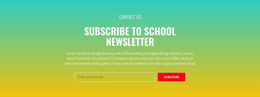 Subscribe To School Newsletter