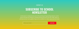 Landing Page Seo For Subscribe To School Newsletter