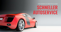 Schneller Autoservice – Website-Vorlage Herunterladen