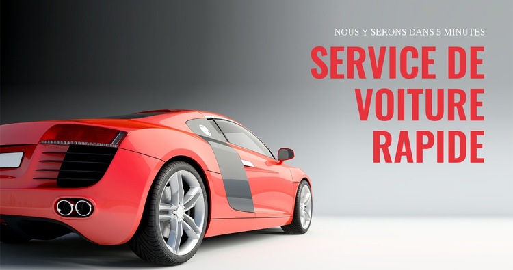 Service de voiture rapide Modèles de constructeur de sites Web