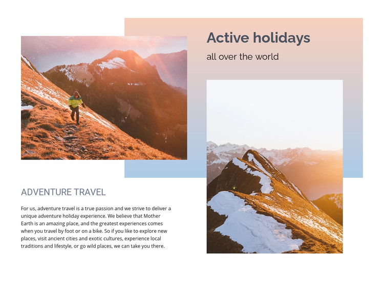When planning group hikes Homepage Design