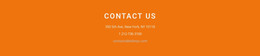 Contact Information On Background Creative Agency