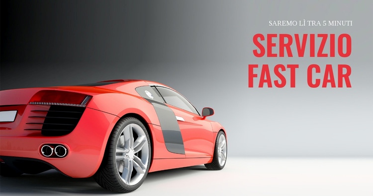 Servizio auto veloce Modello HTML5