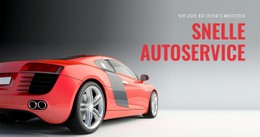 Snelle Autoservice - Responsieve Website-Mockup