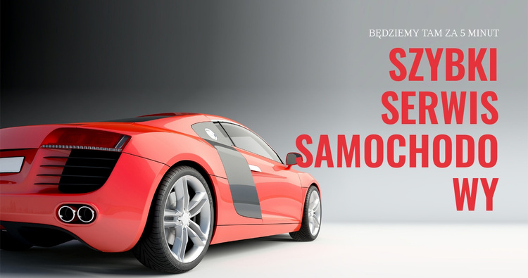 Szybki serwis samochodowy Motyw WordPress