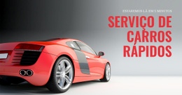 Serviço De Carro Rápido - Belo Design De Site