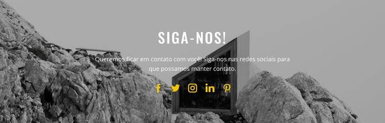 Inscreva-se no nosso boletim Modelo de site