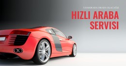 Hızlı Araba Servisi Temiz Ve Minimal Şablon
