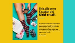 Website-Design Für Kreativität In Einfachen Dingen